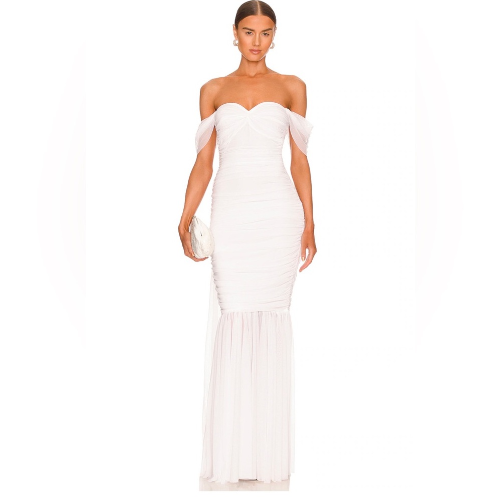 Norma Kamali wedding gown